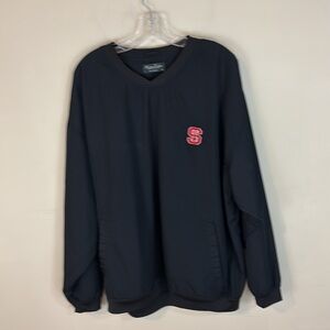 Carolina Traders Vintage pull over NC State Lined Windbreaker Jacket XL